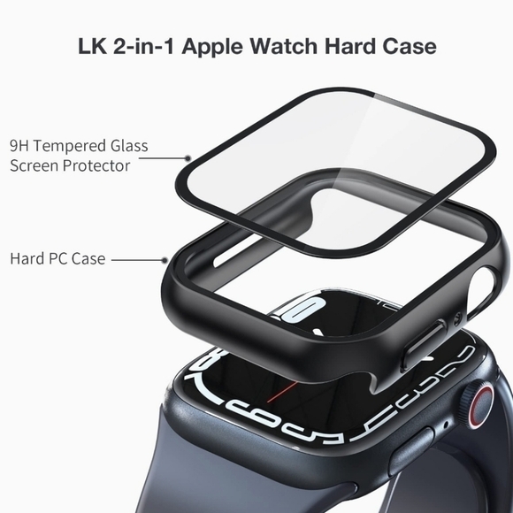 Apple Watch Screen Protector 40mm 41mm 43mm 45mm iwatch case - Picture 2 of 7